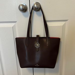 Kate Spade Chocolate Cherry Kaci Tote